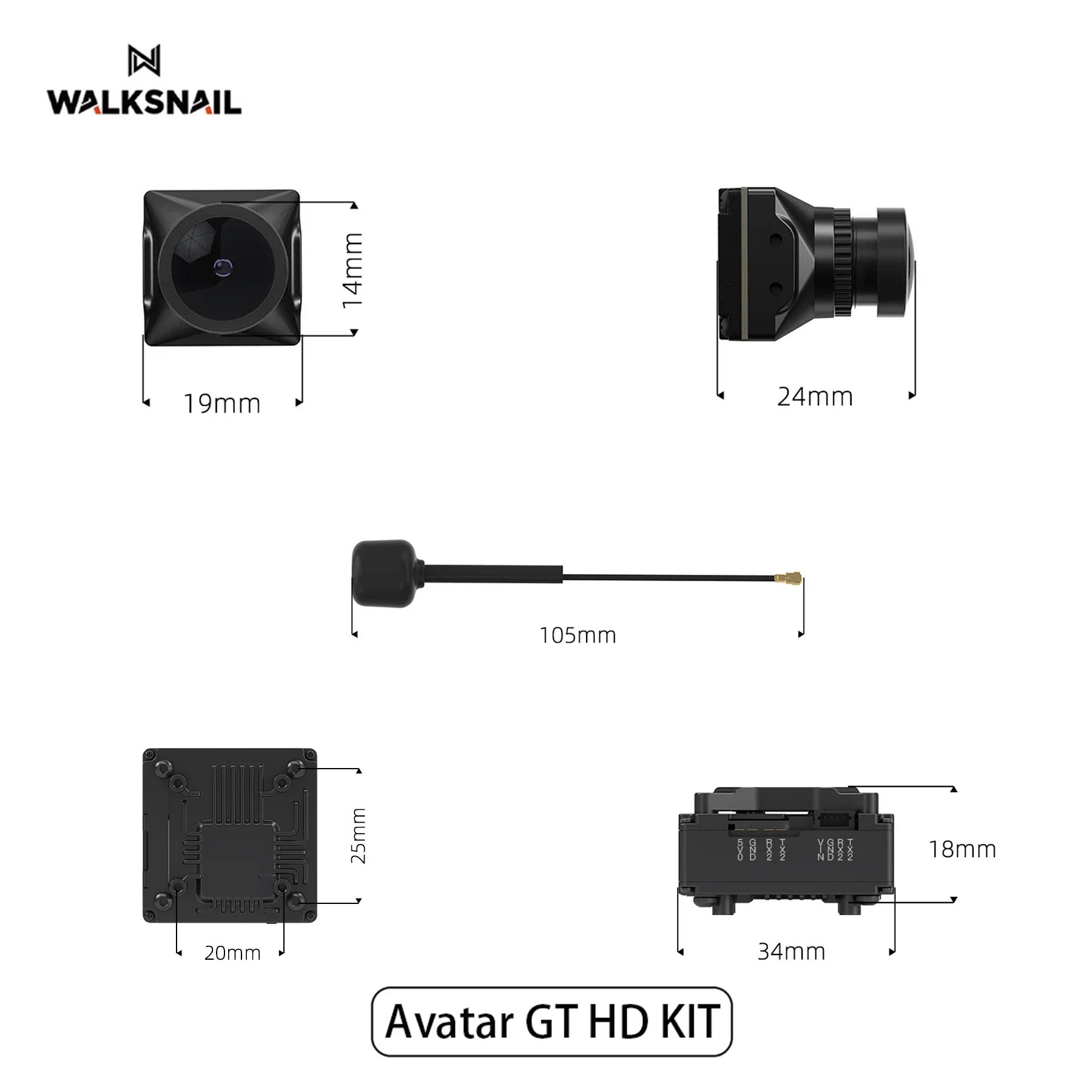 Walksnail Avatar GT HD KIT 2W  - Walksnail Avatar Hd Pro Kit 评论和价格