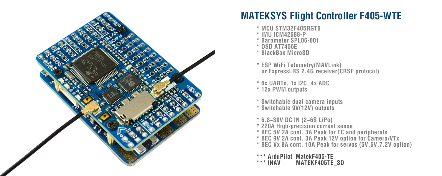 Matek Mateksys Flight Controll - Mateksys Flight Controller F405 Wte 评论和价格