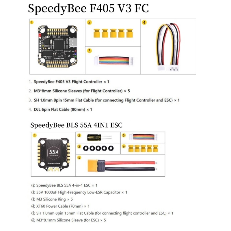 SpeedyBee F4 F405 V4 55A BLS 3 - Speedybee F405 V4 Bls 55A Stack 评论和价格